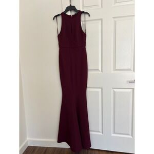 zac posen burgundy dress For Love & Lemons Francesca Mini Dress main image 1